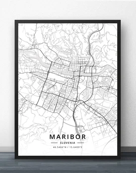 

Maribor Slovenia Map Poster