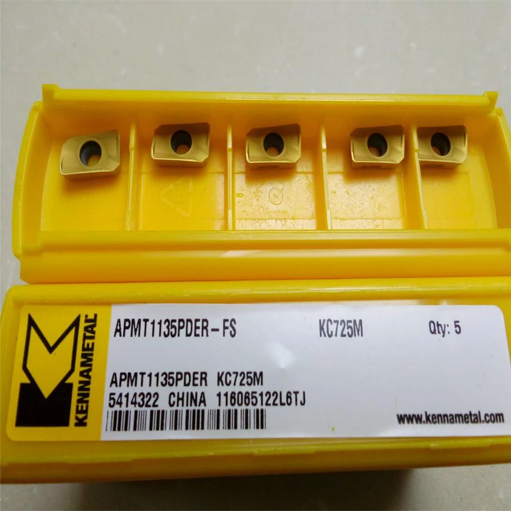 

YZ66 5pcs APMT1135PDER-FS KC725M CNC Carbide Inserts Original