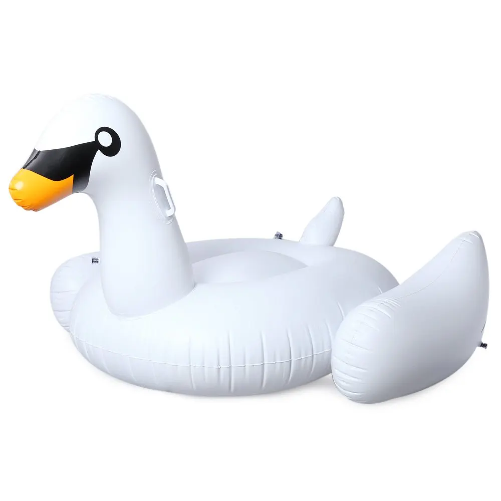 150cm Long 30mm Thick Giant Swan Inflatable Ride On Pool Toy Float