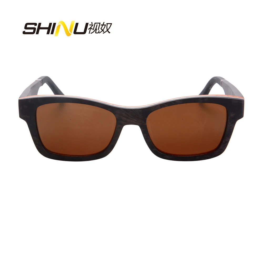 Роскошные деревянные Солнцезащитные очки для женщин поляризационные Для мужчин Брендовая Дизайнерская обувь Ebony+ алюминий+ груша ламинированные деревянные Защита от солнца Очки вождения глаз Очки 6113