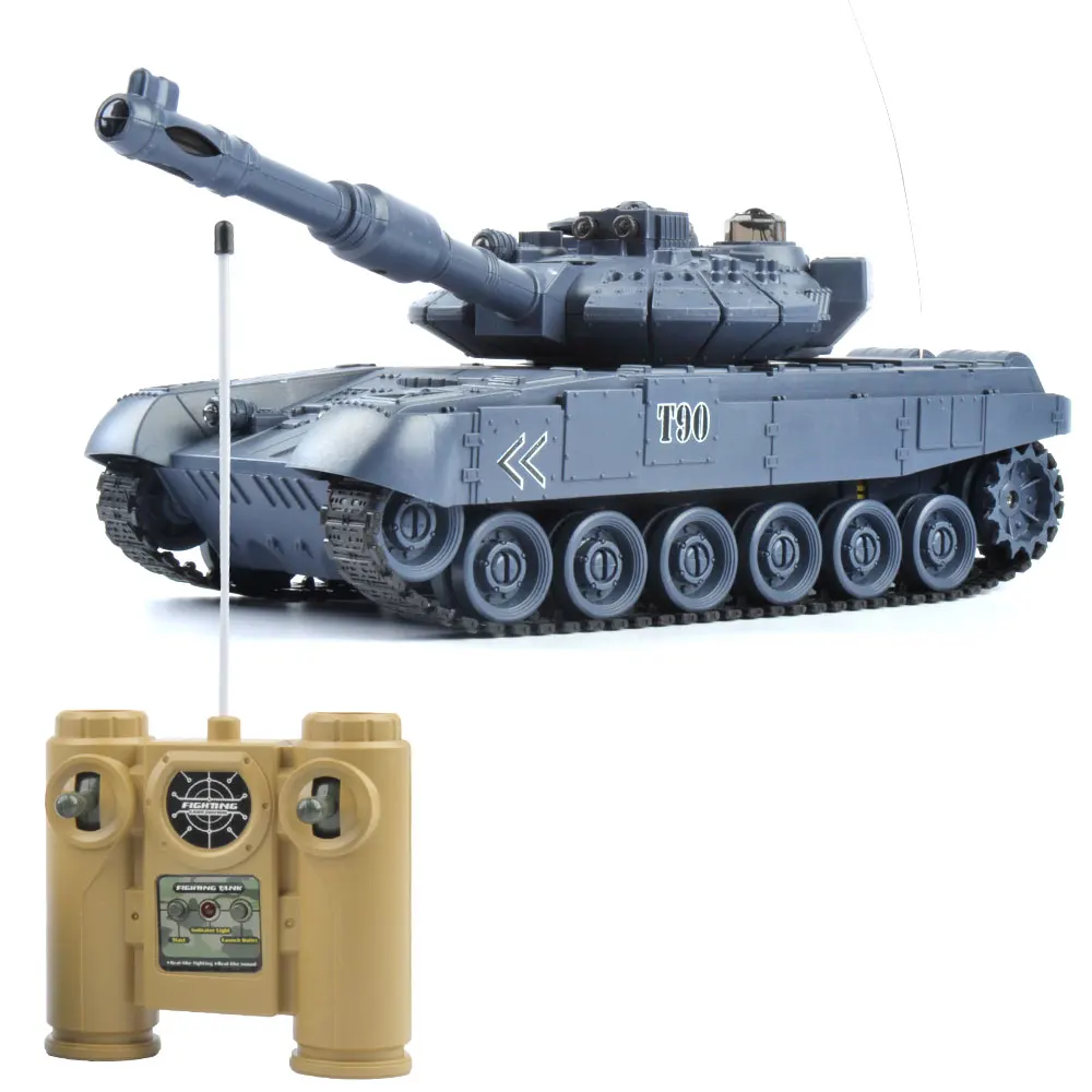 GizmoVine Р/У танки 1/20 9CH 27 мГц Инфракрасный rc боевой Тигр T90 бак пушки и Emmagee удаленного