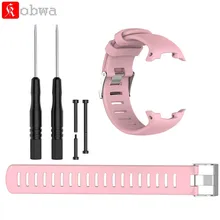 Kobwa Silicagel Soft Band Strap For Suunto D4i Novo Watch Replacement Watchband Strap Silicone Wrist Band For Suunto Smartwatch