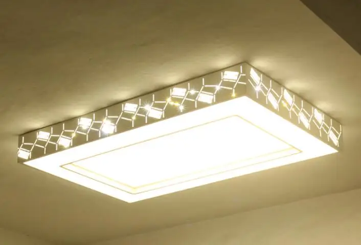 

The living room lamp is rectangular and simple, modern atmospheric LED ceiling lamp, bedroom lamp, dining room lamp and balcony