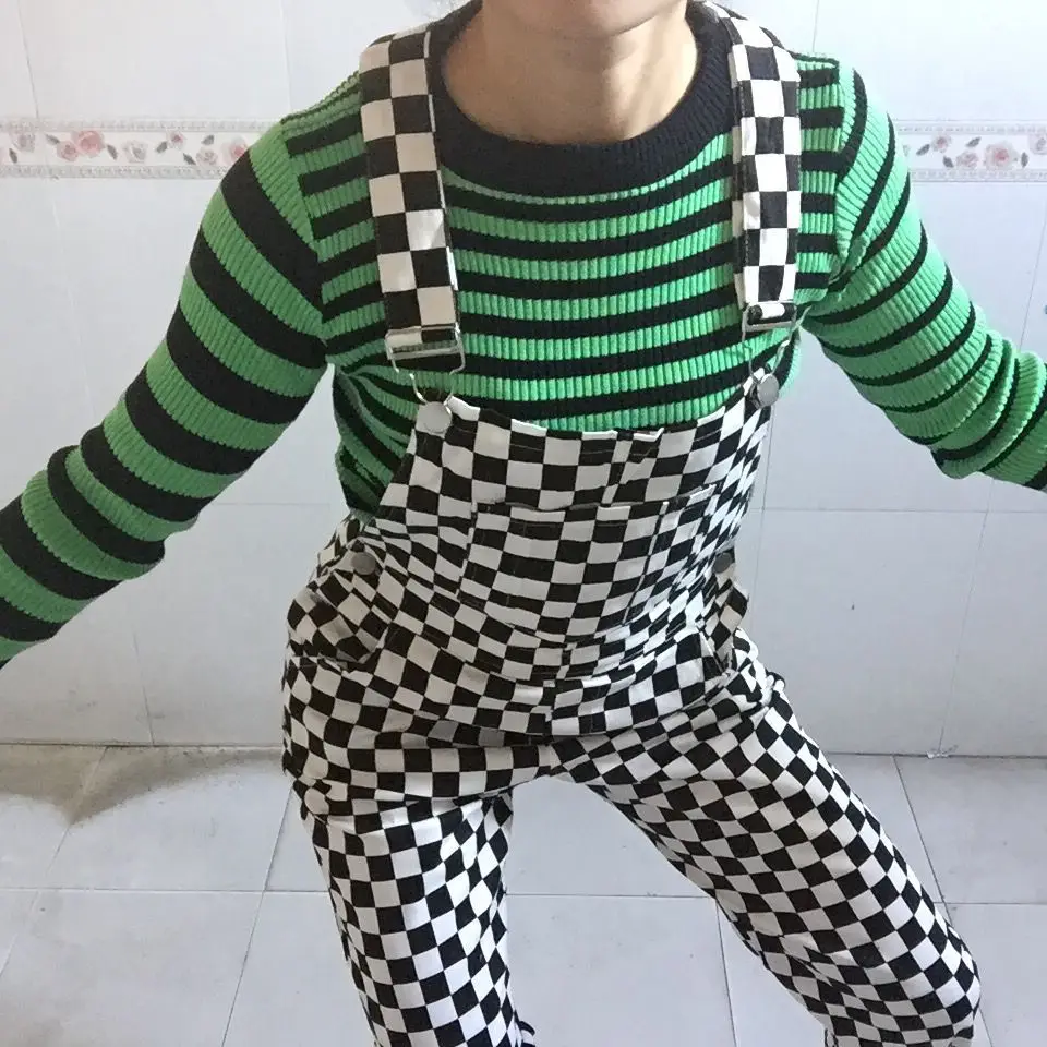 Checkerboard jumpsuit Clearance