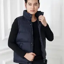 Весна/осень, мужской теплый жилет с мужской ватной курткой, жилетка, верхняя одежда, утолщенная, плюс размер, мужская хлопковая жилетка для отдыха