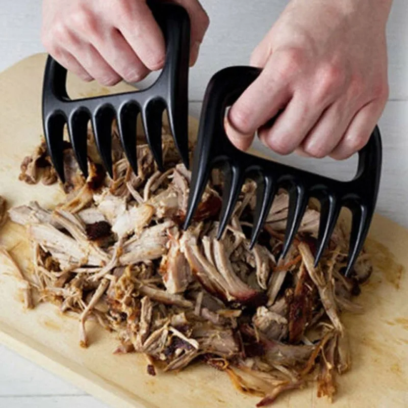 Keythemelife 2 шт./партия черное мясо измельчитель-когти вилки-лапы легко чистить usebarbecue Кухня инструмент подарок для мамы Быстрая DA