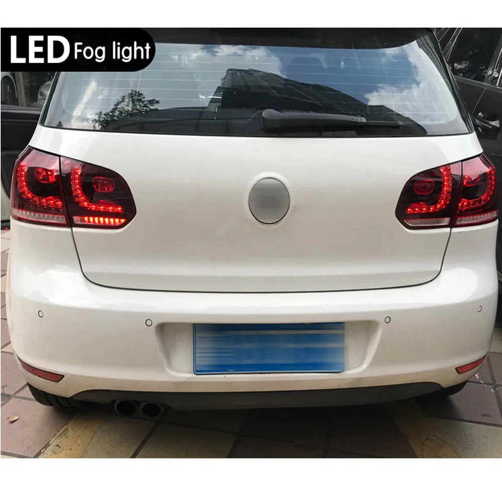 Задний фонарь чехол для VW Golf 6 Golf6 MK6 R20 задний светодиодный Противотуманные фары