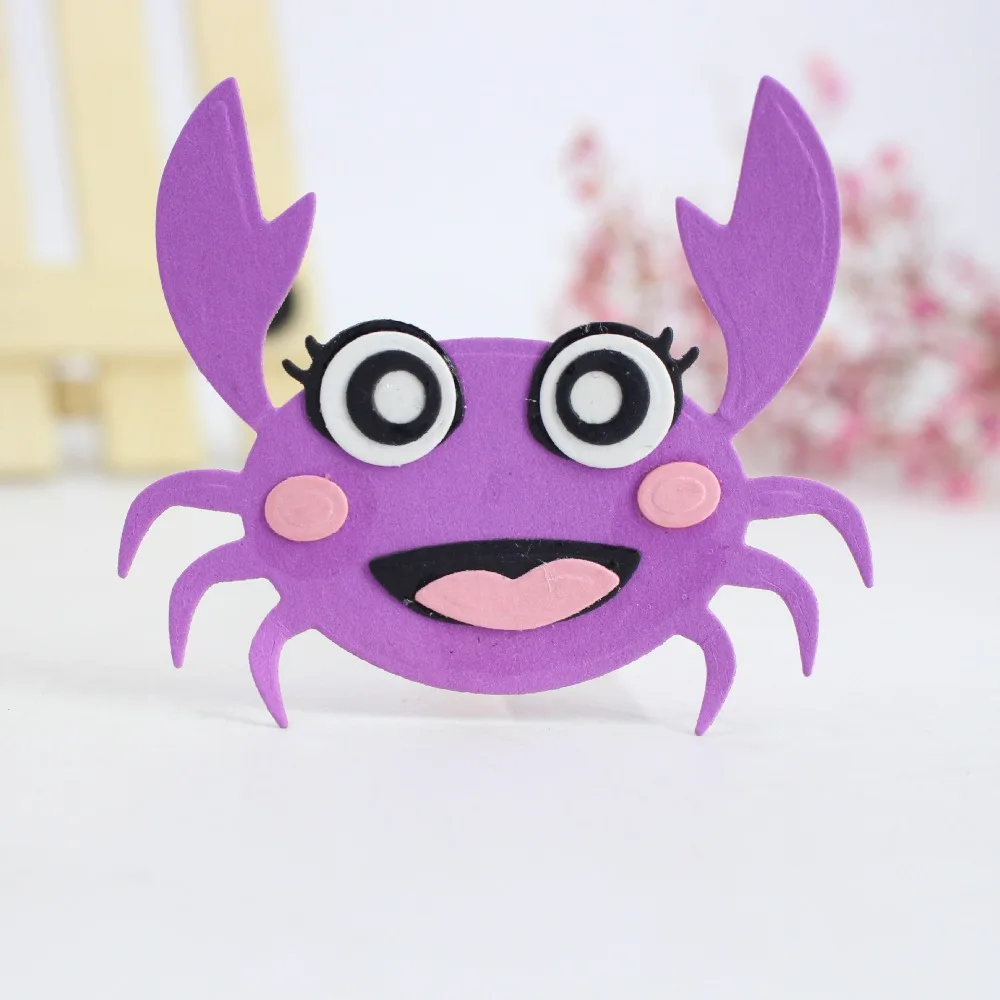 Cartoon Crab Carbon Steel Paper Cards Cutting Dies Animal Stencil For