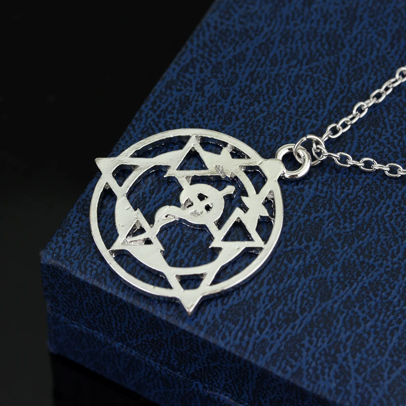 Аниме Fullmetal Alchemist Symble колье s & Кулоны Edward Hollow Magic Circle ожерелье colar|circle necklace|choker