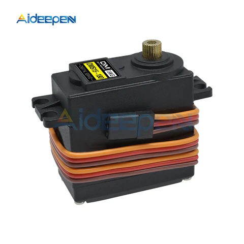 DMS15 15kg High Torque Digital Metal Servo Steering Gear 180270 Degree Rotation For Robot RC Helicopter Airplane Steering Gear title=