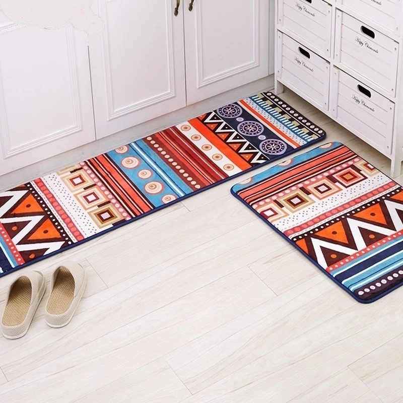 Geometric Bohemia Style Fashion Soft Tapete Kitchen Non Slip Floor Mats