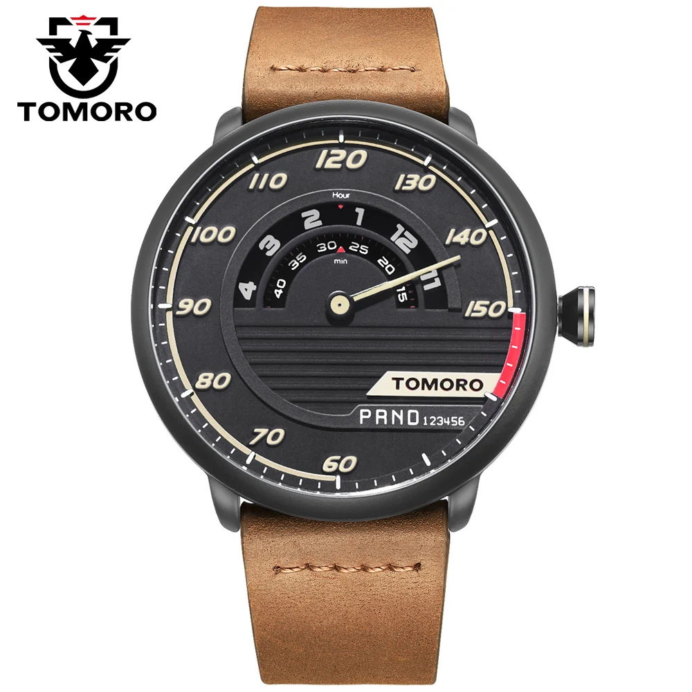 Часы TOMORO мужские спортивные из натуральной кожи|watch 1|gift watch setwatch lovers in paris |