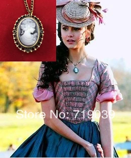 Оптовая продажа 20 шт./лот Дневники вампира карманное ожерелье для камеи Katherine's