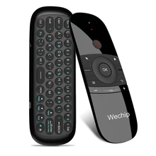 W1 2.4G Air Mouse Draadloze Toetsenbord 6-Axis Motion Sense IR Leren Afstandsbediening w/Usb-ontvanger voor Smart TV Android TV