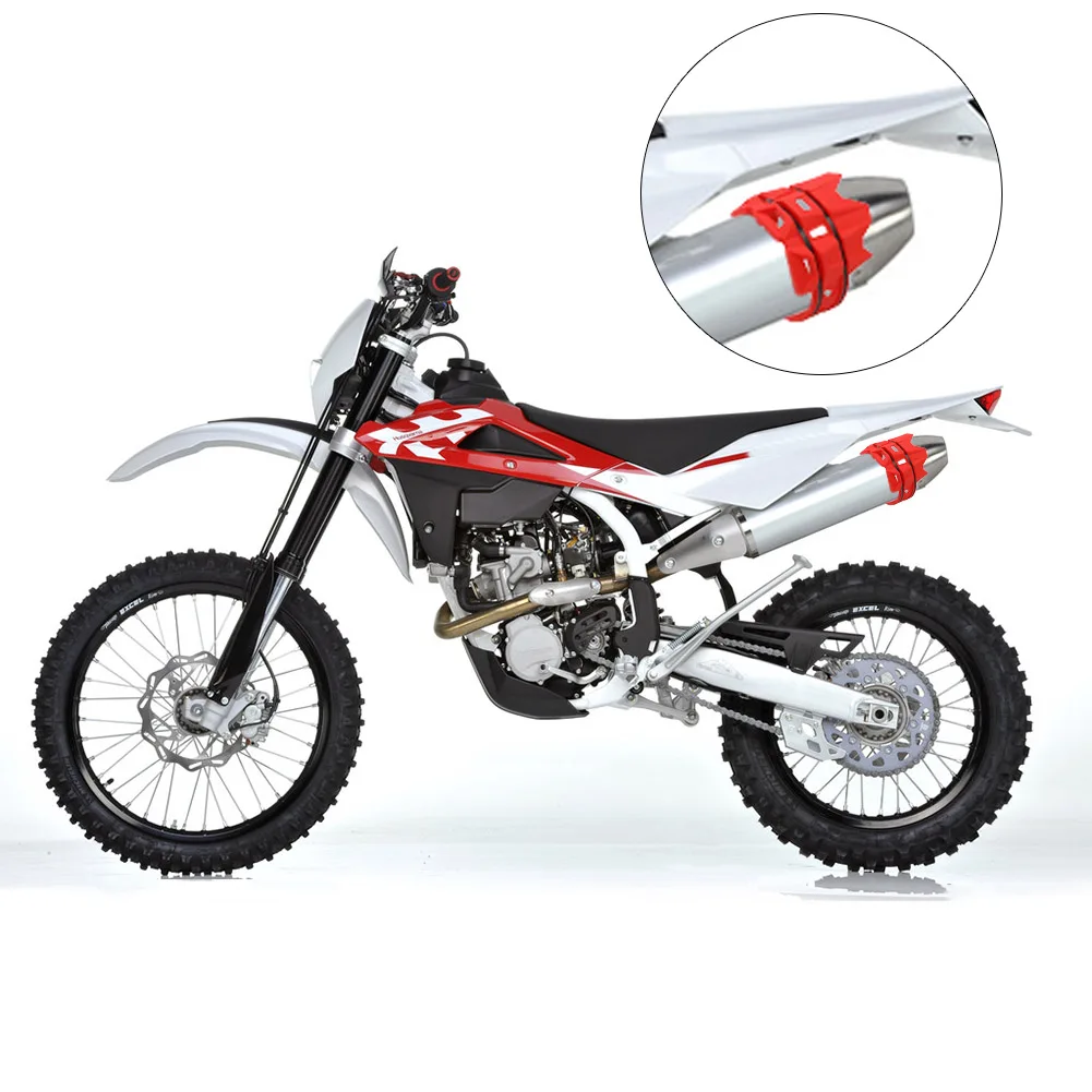 

Universal Motorcycle Exhaust Muffler Silencer Protector Guard Heat Resistant TD326