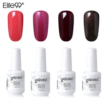 Elite99 5 шт./лот Горячая Цвет Набор для маникюра& комплект Гель-лак 15 мл полу-перманентный лак для ногтей Nail Art Гель для дизайна Очищающие Салфетки