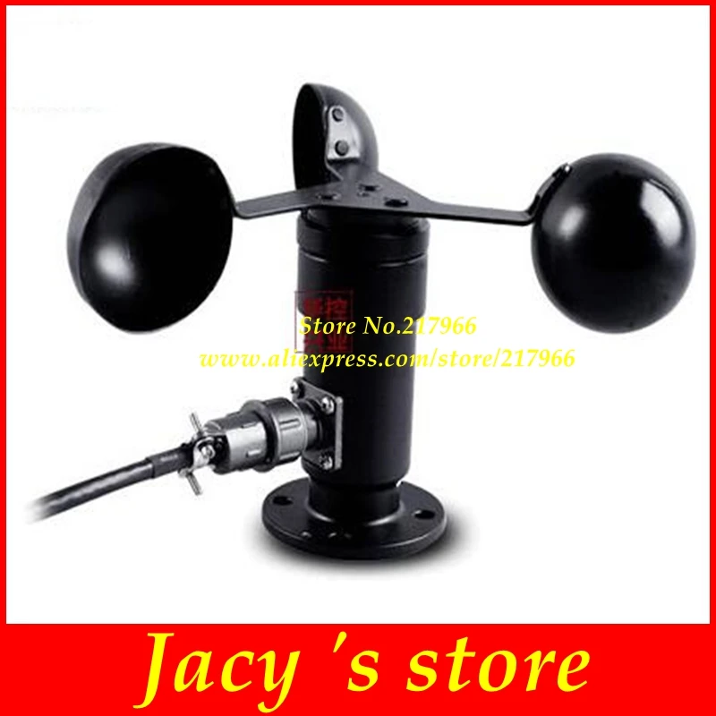 

Wind speed sensor voltage output 0-5V output wind speed transmitter anemometer Aluminum alloy three cup 2m cable