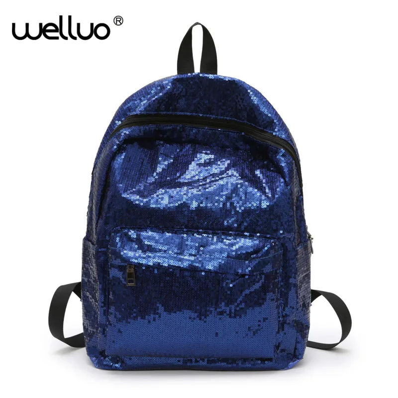 

Sequins Women Backpacks Large Capacity Teen Girls School Travel Shoulder Bags Kids Glitter Bag Female Fashion Mochila XA502WB