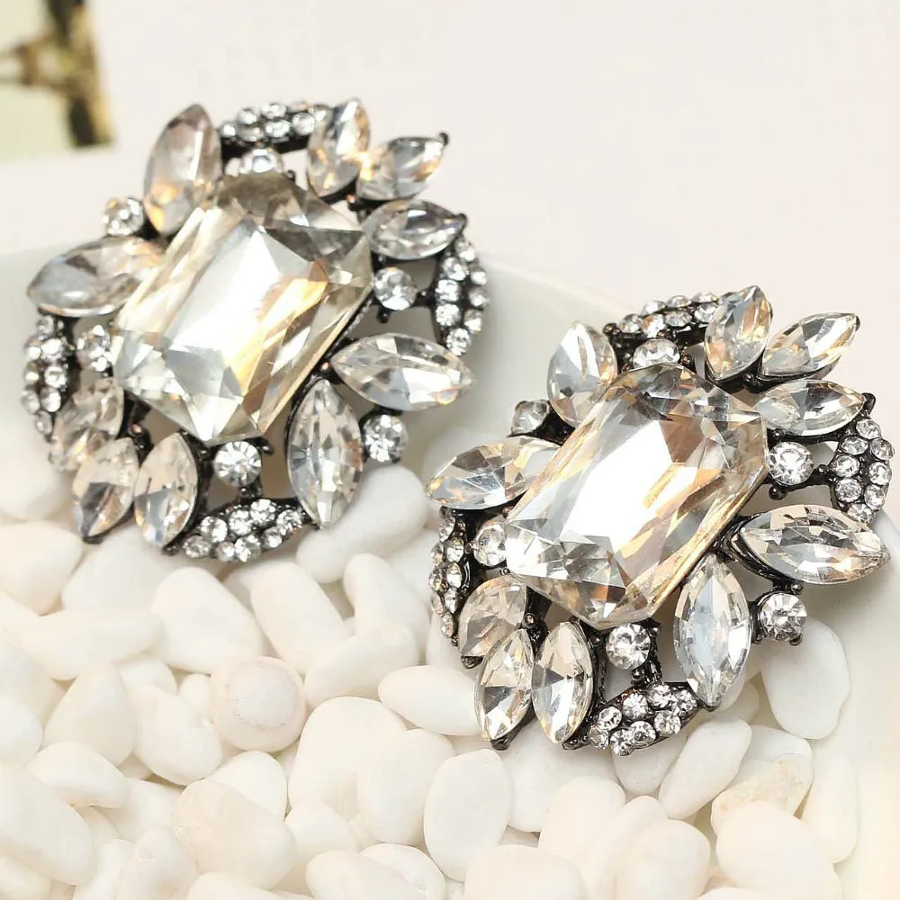 Женские металлические серьги гвоздики с кристаллами|earrings new arrival|earrings fashionwomen fashion