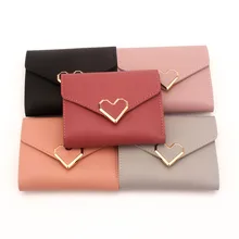Womens Wallets Purse heart And Purses Small Ladies Short Wallet portfel damski portafoglio donna porte feuille femme цена Womens Wallets Purse heart And Purses Small Ladies Short Wallet portfel damski portafoglio donna porte feuille femme цены онлайн