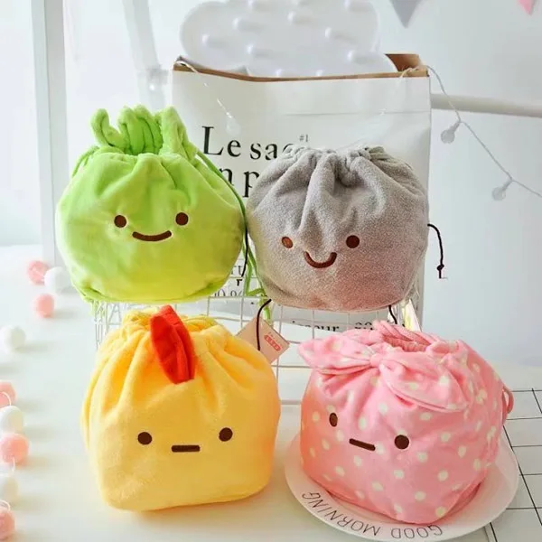 Candice guo! Super Q peluche Sumikko Gurashi coin biologique doux stockage cordon sac corde bundle poche cadeau d'anniversaire 1p