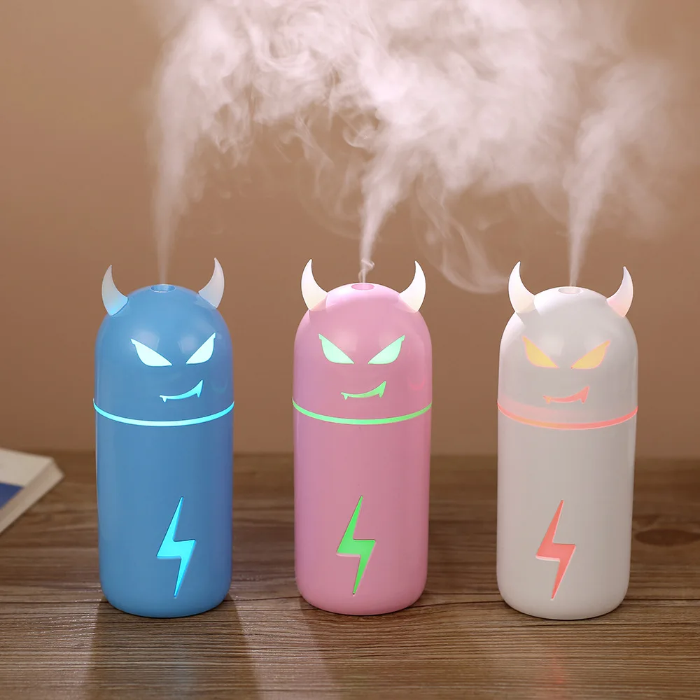 

190ml Cartoon Air Humidifier USB Air Purifier Freshener with LED Lamp Aroma Diffuser Mist Maker for Home Mini Car Humidifiers