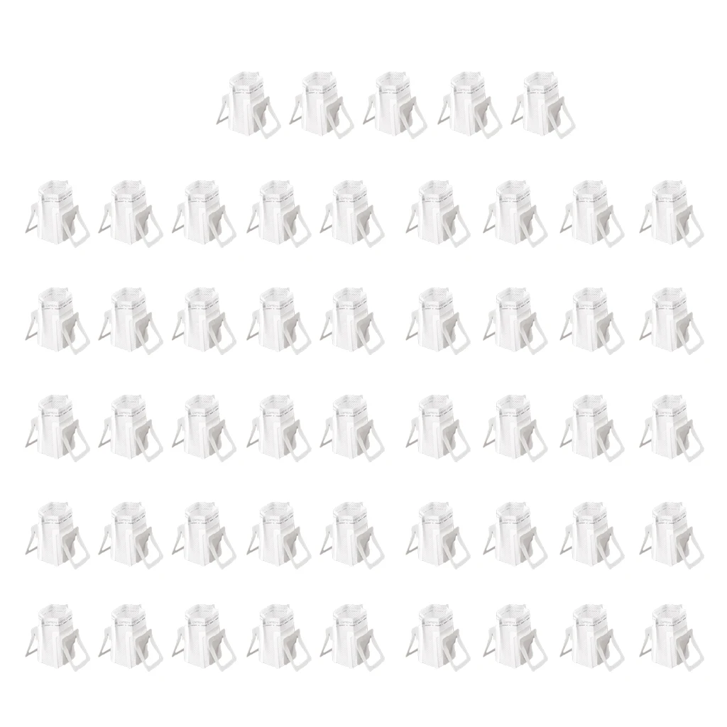 50pcs Paper Disposable Coffee Filter Bags Dripper Paper Bags Portable Coffeeware Tool -White