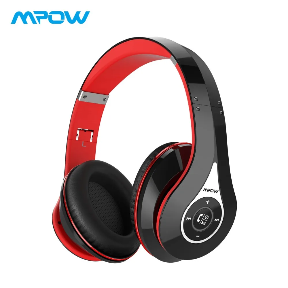 Koop Mpow Draadloze Hoofdtelefoon CVC 6.0 Noise Cancelling Hoofdtelefoon Opvouwbare HiFi Stereo Headset Ergonomische Hoofdtelefoon Met Mic amp; AUX Kabel