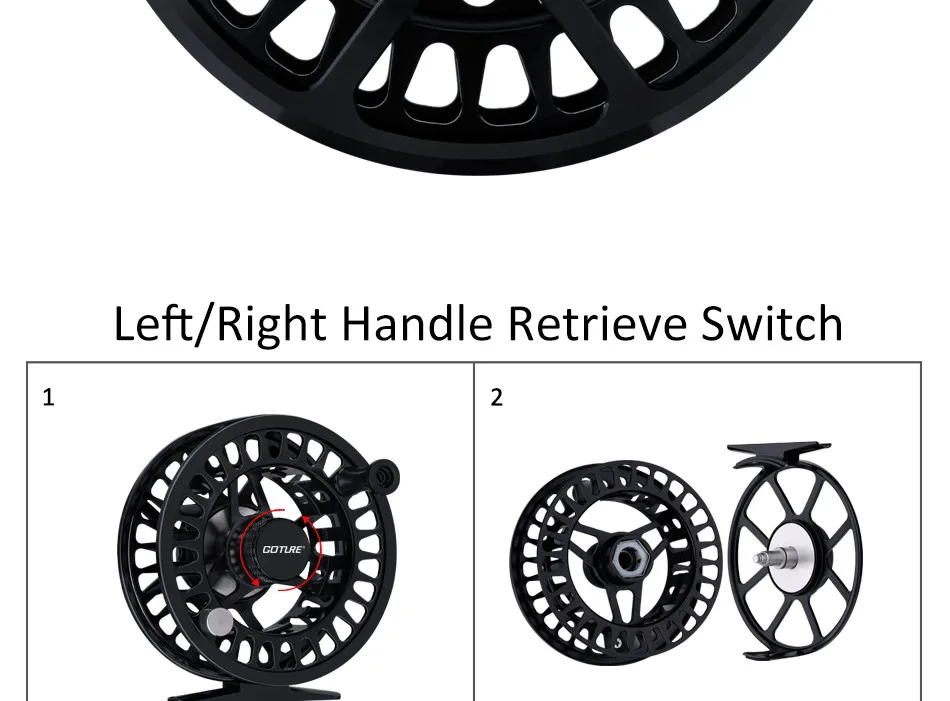 Goture PELLER катушка для ловли нахлыстом большая беседка 5/6 7/8 2+ 1BB левая/правая катушка для ловли нахлыстом для морского окуня соленое пресноводное колесо