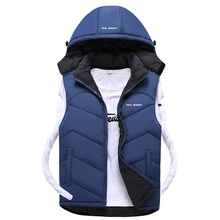 2016 New Arrival Brand Men Sleeveless Jacket Winter Casual Down Vest Cotton-padded Slim Men’s Vest Thickening Waistcoat