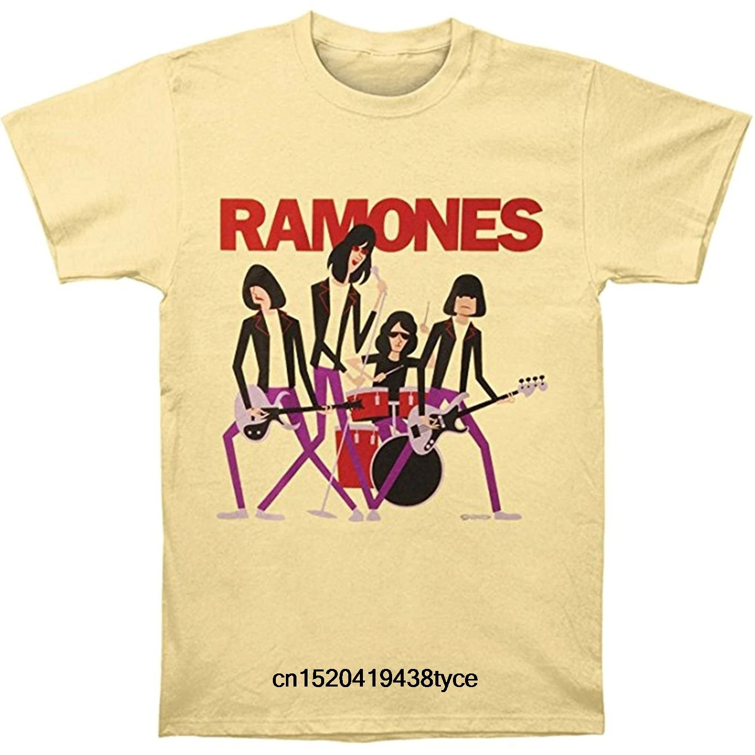 

Men's Fashion T-Shirt The Ramones Shag Name Lock Up Men's Cotton T-Shirt Casual Shirts