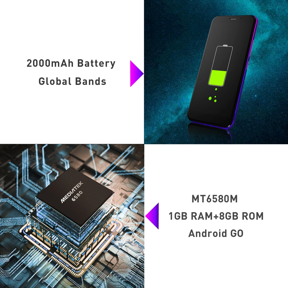 LEAGOO Z10 смартфон с 5 дюймовым дисплеем четырёхъядерным процессором MT6580M ОЗУ 1 ГБ ПЗУ