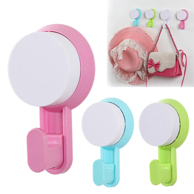 

Hooks Wall Hanger Kitchen Bathroom Suction Cup Suckers Powerful Vacuum Suction Robe Hooks Tile Nail Towel Sticky Hook