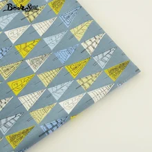 Booksew Текстиль для дома для пэчворка Постельные принадлежности ткань детские Подушка квилтинга тела Ёлки узор темно-синий хлопок саржа Ткань