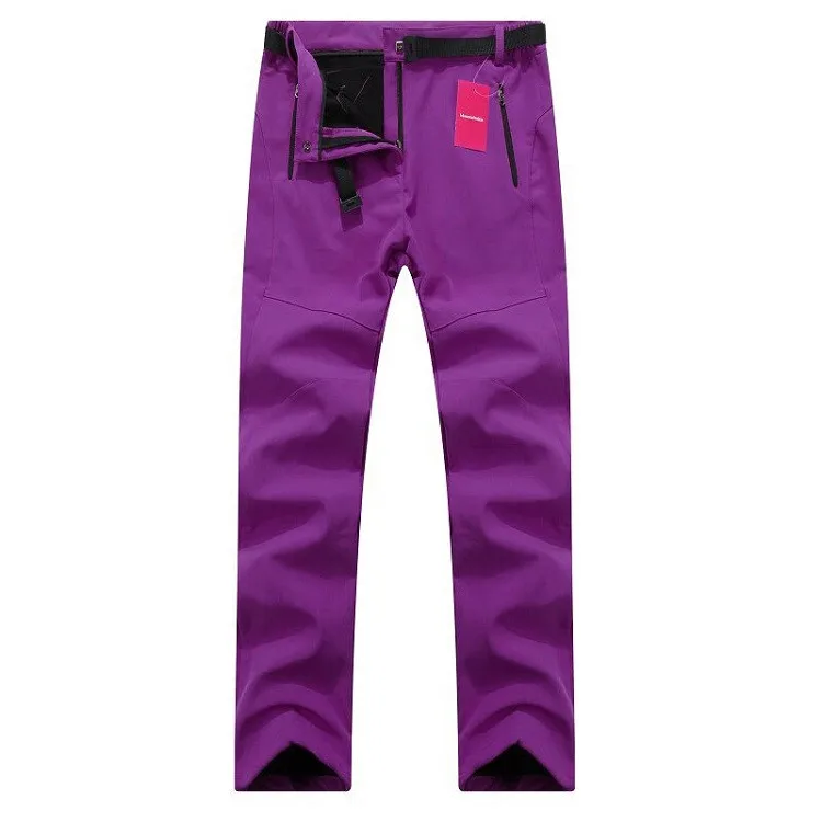 Calças de lã Esqui à Prova Água à Prova Mulheres Grossas Quente Softshell Pesca Acampamento Caminhadas Dwindproof Vento 2020 Novo Pantolon Rw041 13 Calças de caminhadas