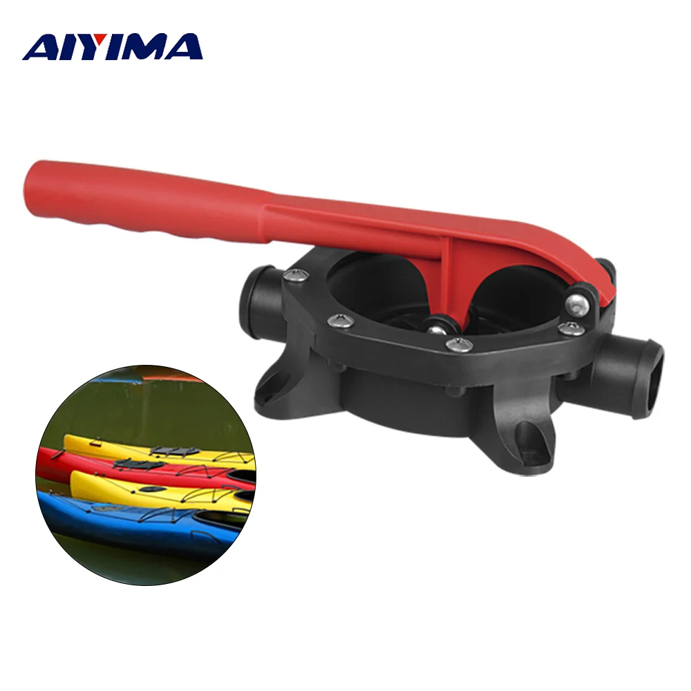 

AIYIMA 1Pc Hand Bilge Water Pump 0V DC D720GPH Aluminium Handle Plastic Marine Boat Manual Bilge Diaphragm Saltwater Diesel Bar