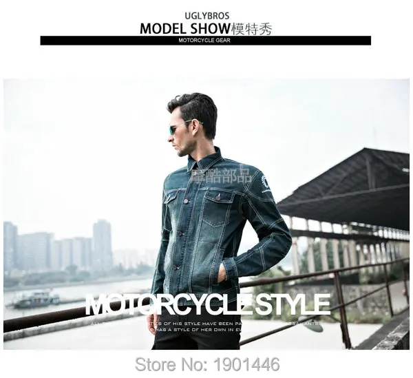 UglyBROS UBJ04 nostálgico clásico retro moto rcycle protectora demin chaquetas color azul moto armadura deportes casual coat moto rbiker UglyBROS UBJ04 nostálgico clásico retro moto rcycle protectora demin chaquetas color azul moto armadura deportes casual coat moto rbiker