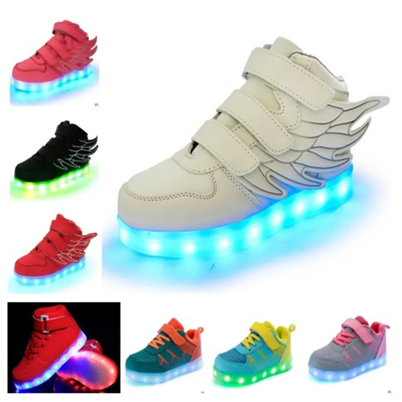 Детская Обувь с подсветкой светящиеся Обувь для мальчиков Обувь для девочек зарядка через USB Обувь Повседневное LED Обувь дети светящиеся Спортивная Обувь Zapatillas