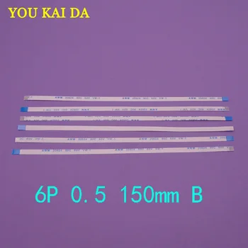 

50pcs New FFC FPC flat flexible cable 0.5mm pitch 6 pin 6PIN Reverse Length 150mm Width 3.5mm Ribbon Flex Cable