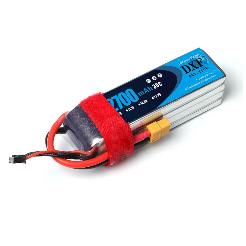 DXF 2 шт Lipo батарея 7,4 V 2700mAh 2S 30C Max60C литий-полимерная батарея для радиоуправляемого вертолета дрона FPV БПЛА автомобиля лодки дрона грузовика