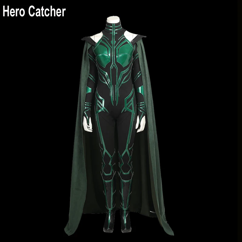 Us 140 0 30 Off Hero Catcher Top Quality Hela Cosplay Costume Thor Ragnarok Hela Costume Custom Made Jumpsuit Boots Costume Thor Cosplay Costumethor