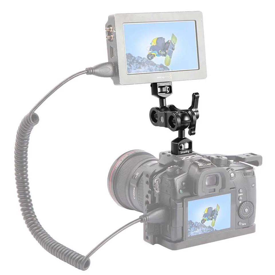 SmallRig DSLR камера аксессуары артикуляционный кронштейн с двойными шариковыми головками(1/" винт) для монитора вспышка светильник поддержка 2070