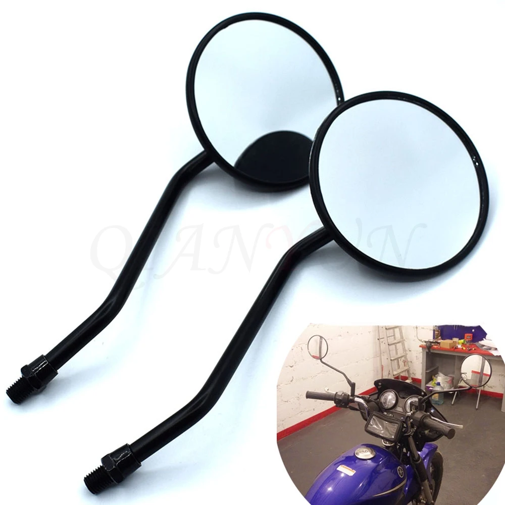 

1 double circular motorcycle mirror universal 10 mm motorcycle rearview mirror For Triumph SPEED TRIPLE 675 STREET TRIPLE R