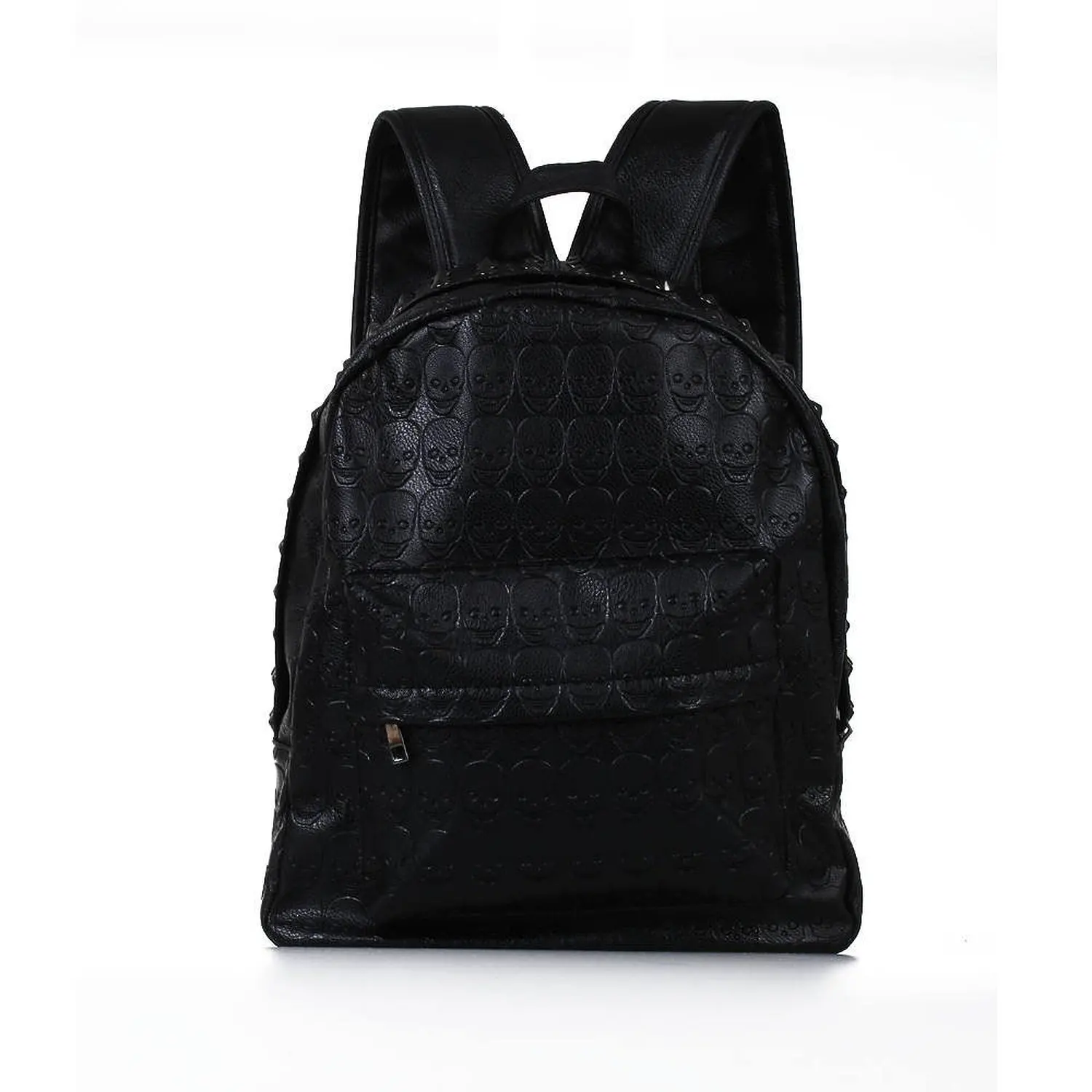 

5 Pcs of (VSEN Backpack Bag Rivet PU Skull Womens Black Women Girl)