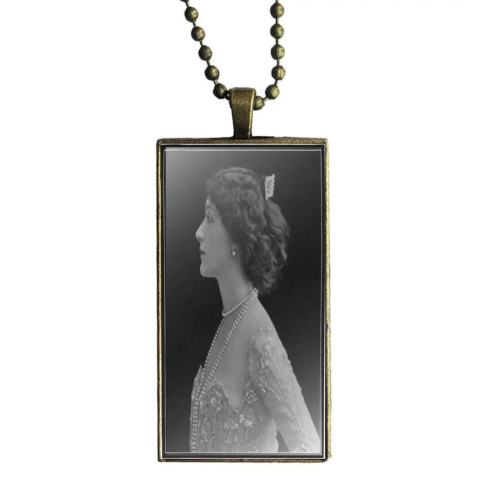 EJ глазурь fornazetti лицо для девочек ручной работы подарок стекло кабошон чокер кулон прямоугольное ожерелье бронзового цвета ювелирные изделия