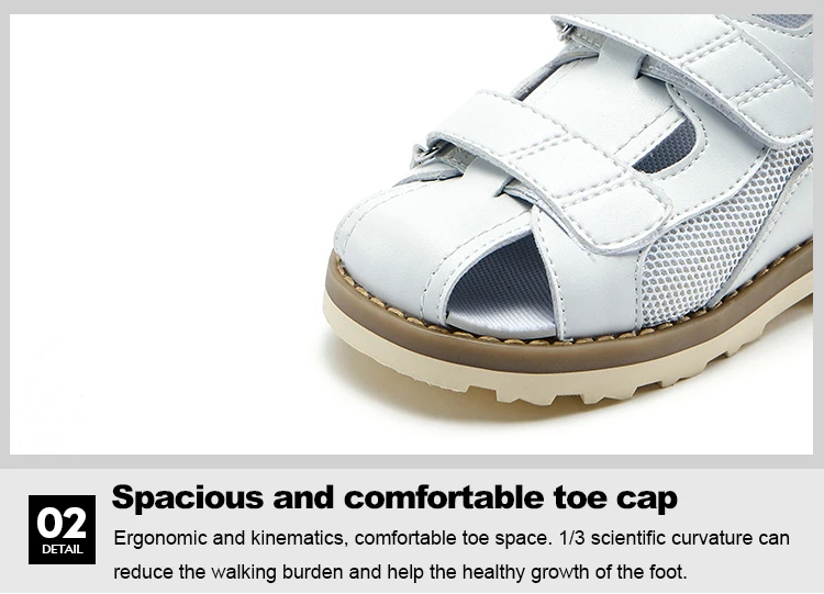Новые летние детские ортопедические сандалии для мальчиков и девочек белые сандалии из натуральной кожи 20-36 Ebropean размер детская обувь