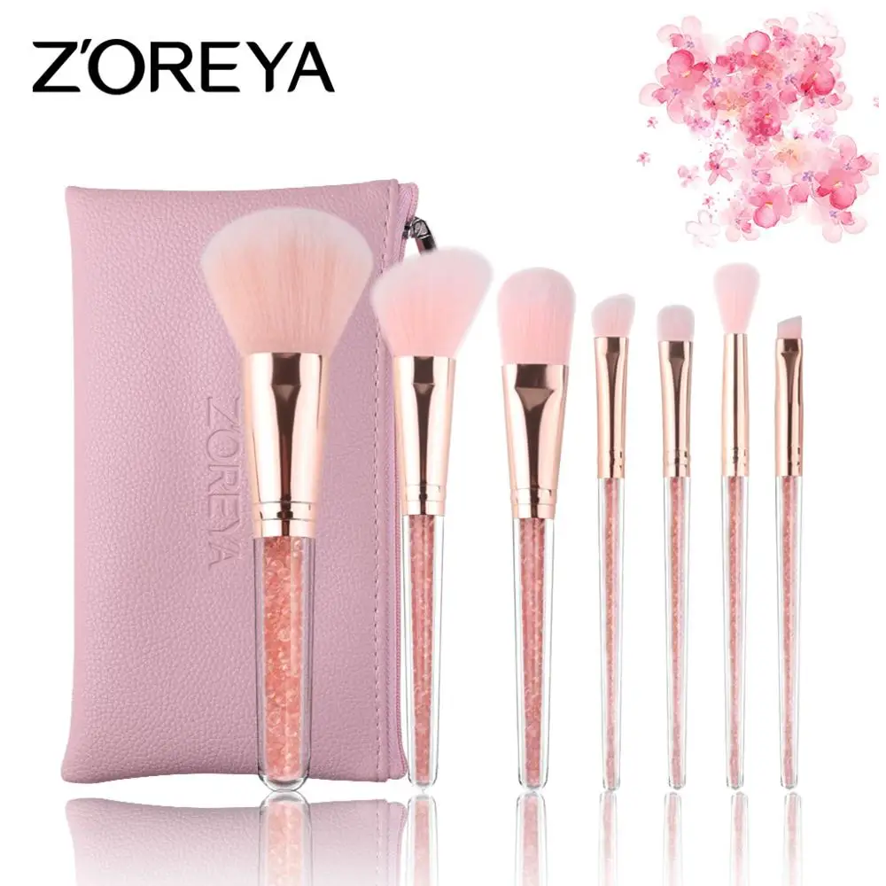 

7 Branch Crystal Makeup Brush Set Makeup Brush Powder Brow Powder Blush Cosmetic Set Professional Makeup Makeup Tools