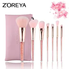 7 Branch Crystal Makeup Brush Set Makeup Brush Powder Brow Powder Blush Cosmetic Set Professional Makeup Makeup Tools