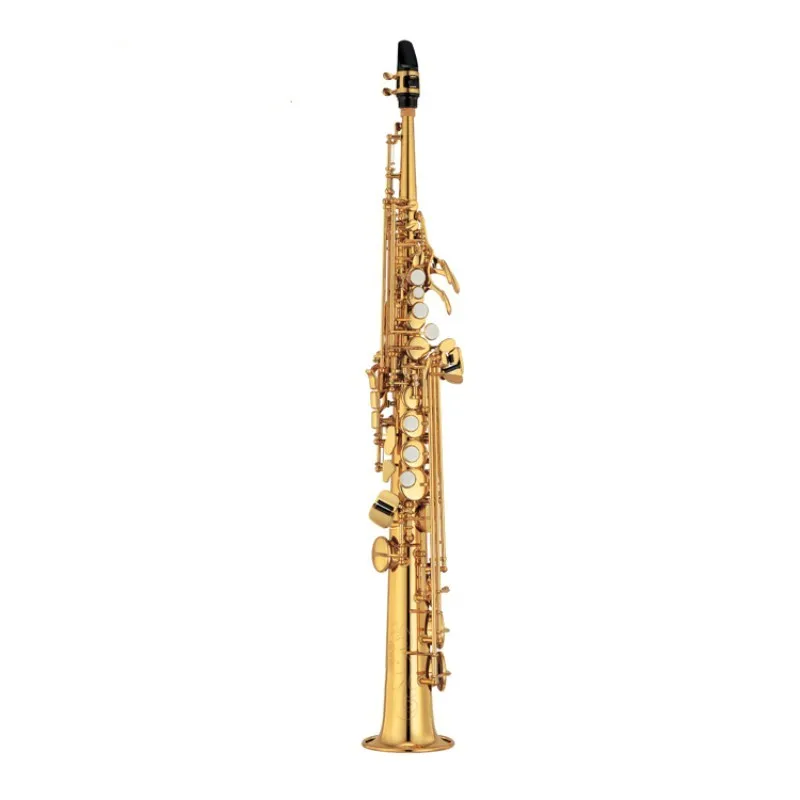 

New Japan Soprano Saxophone Falling Tune B (C) Electrophoresis Gold Instrument High quality saxophone super performance Free