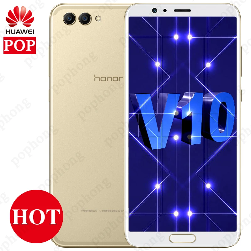 

5.99'' Huawei Honor View V10 Kirin970 OctaCore Android 8.0 Honor V10 Cell Phone 4GB/6GB RAM 64GB/128GB ROM Dual Back Camera NFC